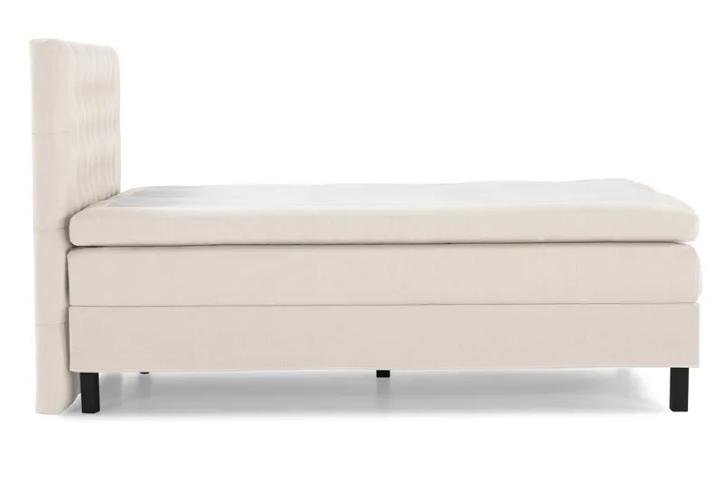 Lucky Komplett Sängpaket 120x200 Polyeter Diamant Sänggavel - Beige - Möbler - Säng - Komplett sängpaket
