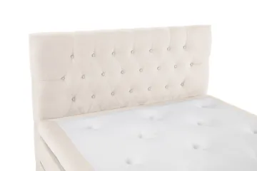 Lucky Komplett Sängpaket 120x200 Polyeter Diamant Sänggavel - Beige - Möbler - Säng - Komplett sängpaket