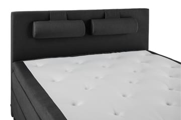 Lucky Komplett Sängpaket 180x200 Memory Slät Sänggavel - Nackkudde Stor Svart/Grå - Möbler - Säng - Komplett sängpaket