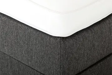 Lucky Sängpaket 150x200 SkumSlät Sänggavel Nackkudde - Nackkudde Stor Svart/Grå - Möbler - Säng - Komplett sängpaket