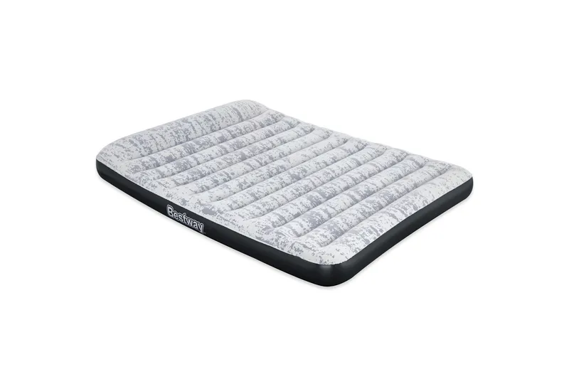 Tritech Airbed Queen Fashion Flock Uppblåsbar madrass Grå, Bestway