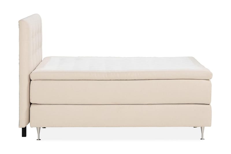 Oslo Lyx Sängpaket Boucle 180x200 Knappad gavel - Beige - Möbler - Säng - Kontinentalsäng
