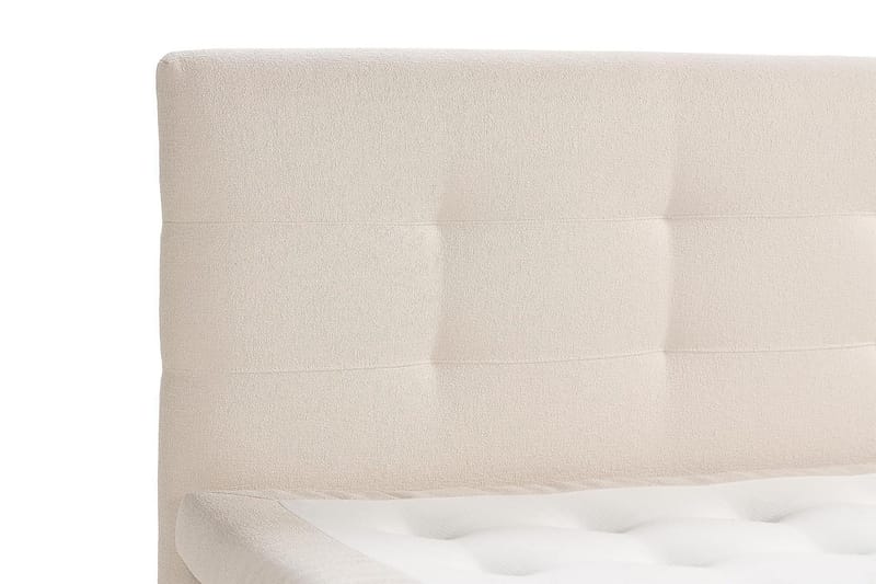 Oslo Lyx Sängpaket Boucle 180x200 Knappad gavel - Beige - Möbler - Säng - Kontinentalsäng