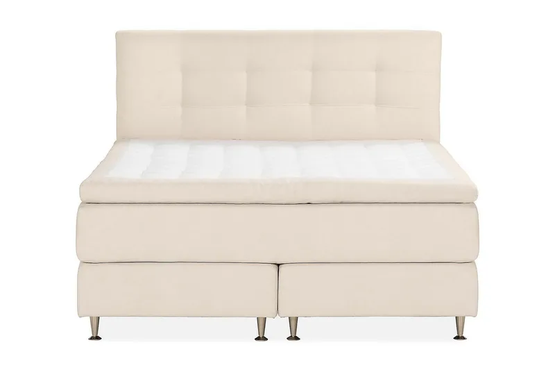 Oslo Lyx Sängpaket Kontinentalsäng 180x200 cm, Beige / Ljus
