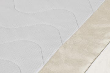 Princess Komplett Sängpaket – Kontinentalsäng 160x200 cm i Tyg med Sänggavel + Bäddmadrass med Fasthetsgrad Medium - Beige - Möbler - Säng - Komplett sängpaket