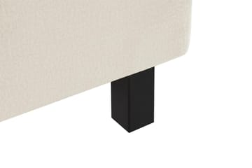 Princess Komplett Sängpaket – Kontinentalsäng 160x200 cm i Tyg med Sänggavel + Bäddmadrass med Fasthetsgrad Medium - Beige - Möbler - Säng - Komplett sängpaket
