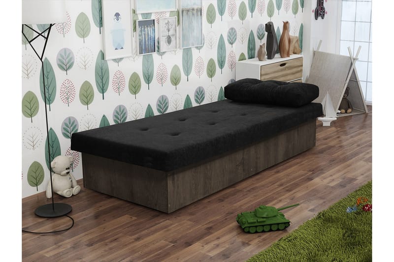Berta Ramsäng 190x80x38 cm - Mörkt trä - Möbler - Säng - Komplett sängpaket