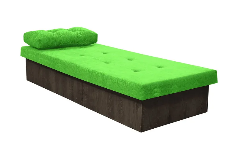 Berta Ramsäng 190x80x38 cm, Mörkt trä