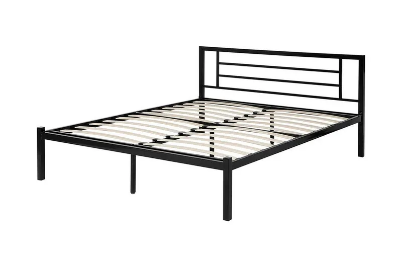 Cusset Sängram 160x200 cm - Svart - Möbler - Säng - Sängram & sängstomme