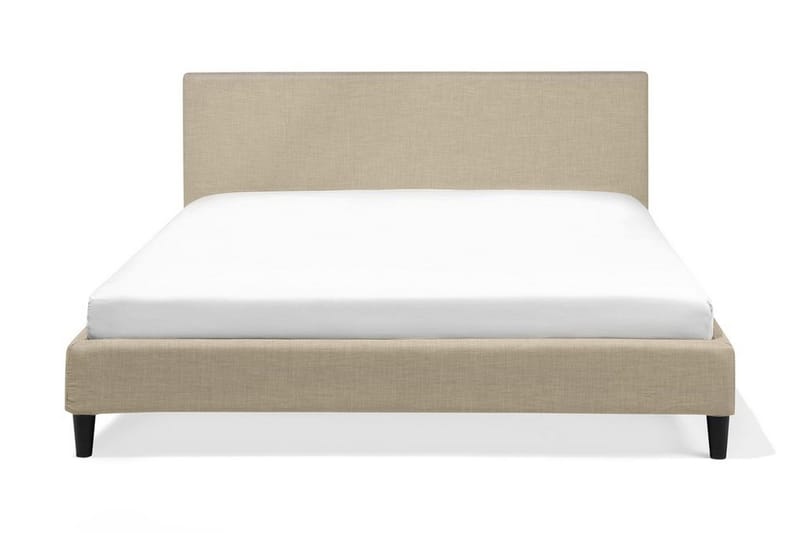 Fitou Sängram 160x200 cm i Tyg med Sänggavel, Beige