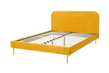 Larochelle Dubbelsäng 160x200 cm - Gul - Möbler - Säng - Sängram & sängstomme