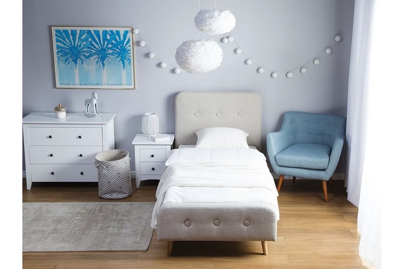 Rennes Sängram 90x200 cm - Beige - Möbler - Säng - Sängram & sängstomme