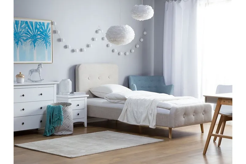 Rennes Sängram 90x200 cm - Beige - Möbler - Säng - Sängram & sängstomme