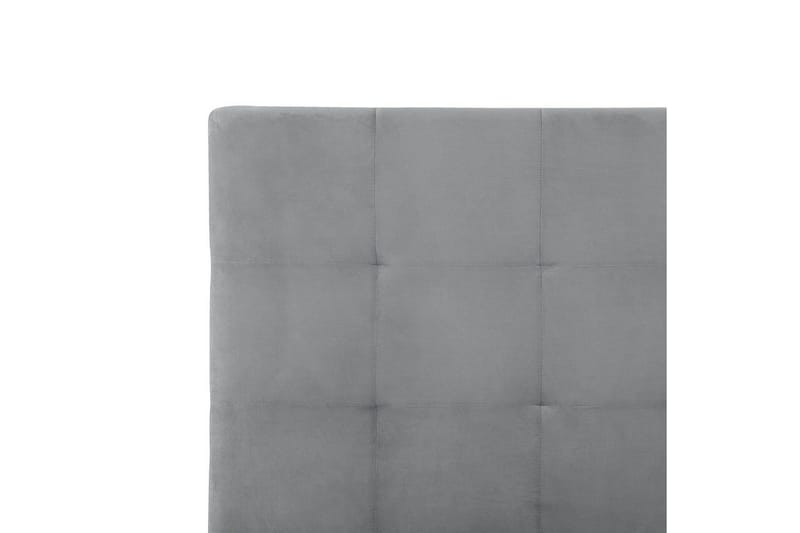 Säng med förvaring Lorient - Grå/Sammet, 160x200 cm - Möbler - Säng - Sängram & sängstomme