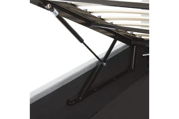 Säng med förvaring Lorient - Grå/Sammet, 160x200 cm - Möbler - Säng - Sängram & sängstomme