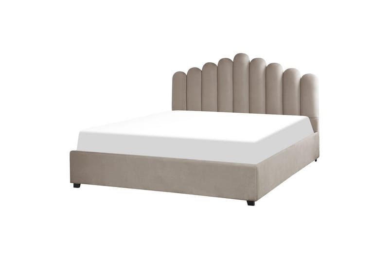 Säng med förvaring Vincennes - Taupe, svart, 180x200 cm - Möbler - Säng - Sängram & sängstomme