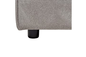 Säng med lamellram Linards - Grå/Polyester, 160x200 cm - Möbler - Säng - Sängram & sängstomme