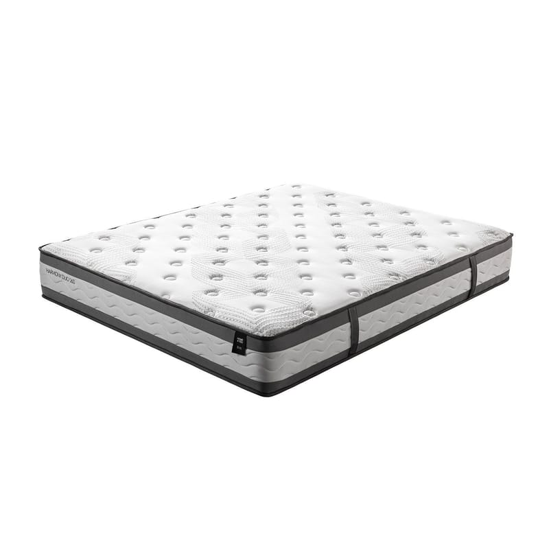 Säng Sugi med madrass Harmony Duo 160x200 cm - Grå - Möbler - Säng - Komplett sängpaket