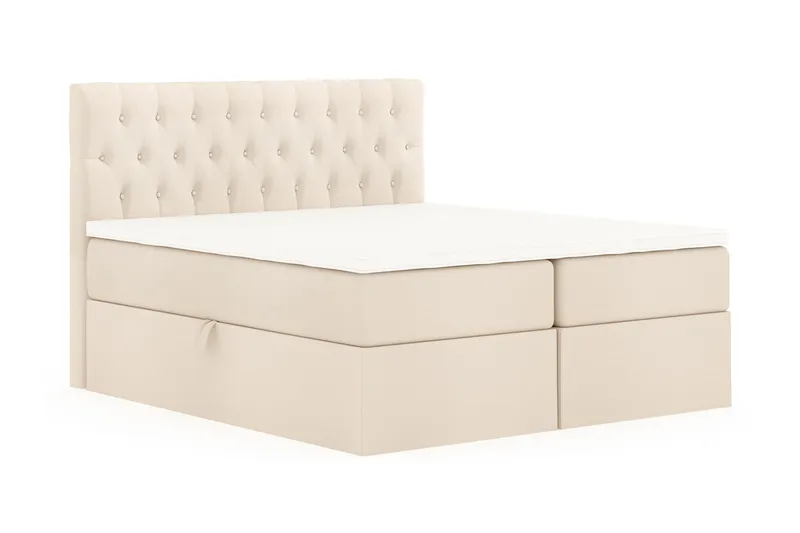 Boxy Box Bed 160x200 cm - Beige - Möbler - Säng - Kontinentalsäng
