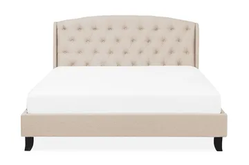 Bordeau| Dubbelsäng 160|200 cm - Beige - Möbler - Säng - Sängram & sängstomme