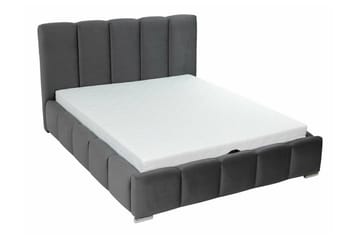 Cleaton Sängram 180x200 cm i Tyg med Förvaring och Sänggavel - Grå - Möbler - Säng - Sängram & sängstomme