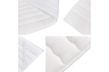 Oberting Komplett Sängpaket med Förvaring 200x200 cm i Tyg med Sänggavel + Bäddmadrass - Brun - Möbler - Säng - Sängram & sängstomme