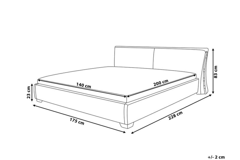 Paris Dubbelsäng 140 200 cm - Guld - Möbler - Säng - Sängram & sängstomme