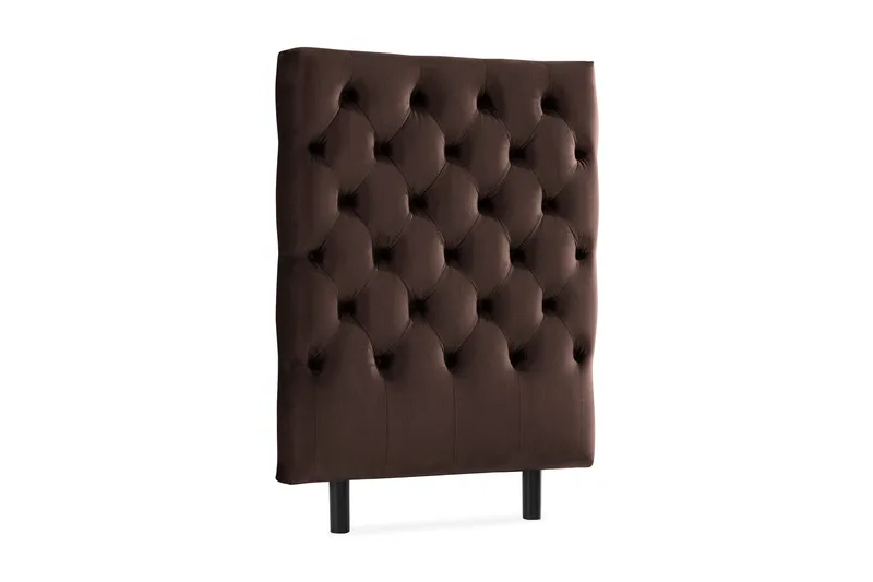 Ella Sänggavel 90 cm Djuphäftad - Brun/Sammet - Möbler - Säng - Sängtillbehör & sänggavel - Sänggavlar & huvudgavlar