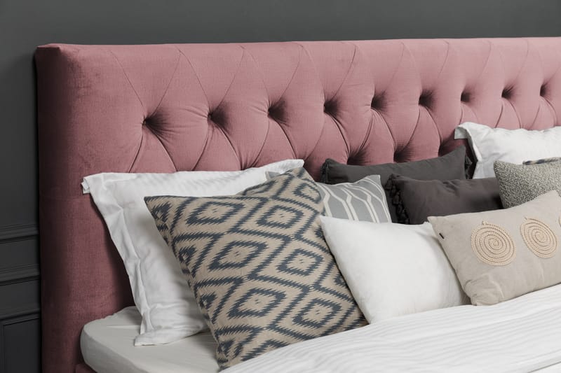 Royal Velvet Sänggavel 160 cm - Rosa - Möbler - Säng - Sängtillbehör & sänggavel - Sänggavlar & huvudgavlar