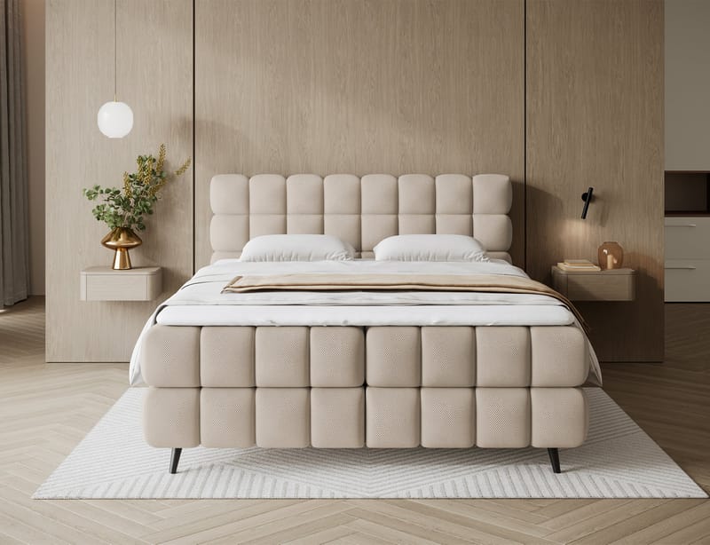 Sabeno Sängpaket Bubblig Kontinentalsäng med förvaring 160x200 cm - Calmora 18 - Möbler - Säng - Kontinentalsäng
