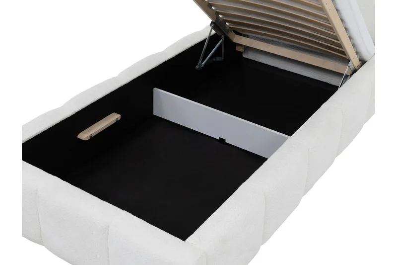 Salvenor Sängram med Förvaring 90x200 cm - Vit - Möbler - Säng - Sängram & sängstomme