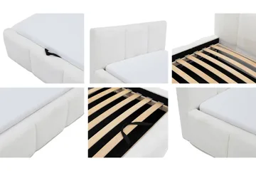 Salvenor Sängram med Förvaring 90x200 cm - Vit - Möbler - Säng - Sängram & sängstomme