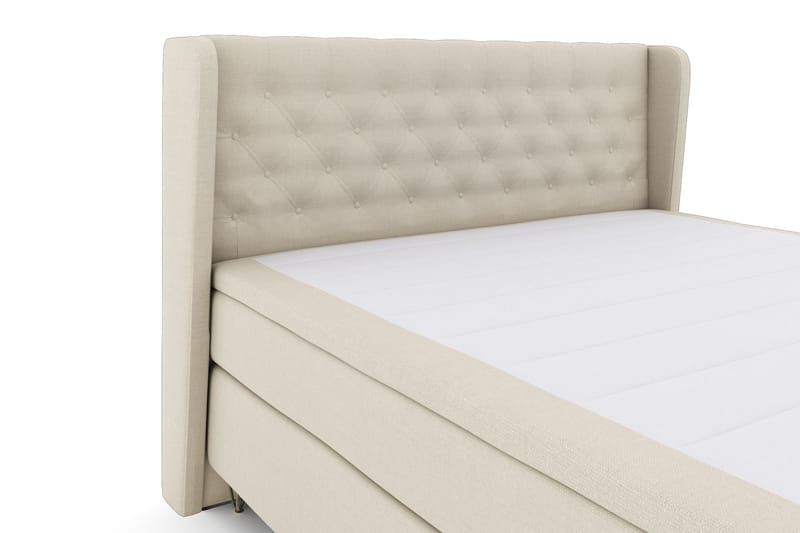 Select No 4 Komplett Sängpaket 180x200 Fast - Beige/Metall V-form - Möbler - Säng - Komplett sängpaket