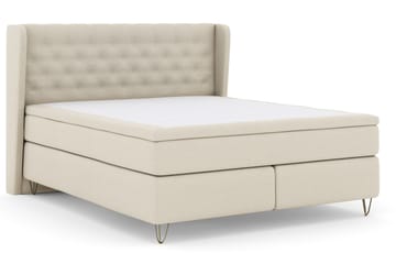 Select No 4 Komplett Sängpaket 180x200 Fast - Beige/Metall V-form - Möbler - Säng - Komplett sängpaket