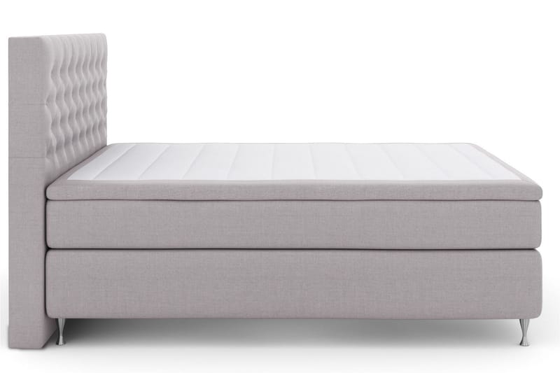 Select No 4 Kontinentalsäng 210x210 Fast - Ljusgrå/Silver - Möbler - Säng - Kontinentalsäng