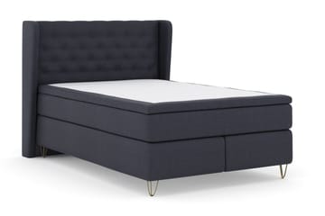 Select No 5 Komplett Sängpaket 140x200 Fast Latex - Blå/Metall V-form - Möbler - Säng - Komplett sängpaket