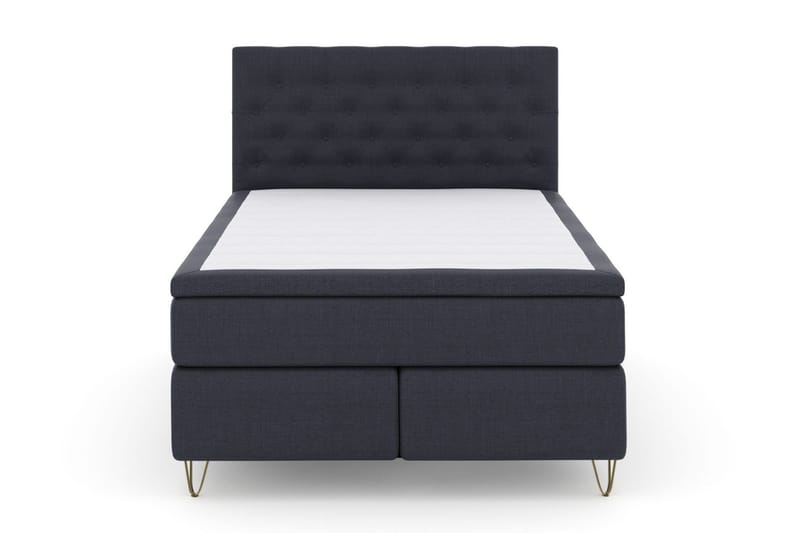 Select No 5 Komplett Sängpaket 140x200 Fast/Medium Watergel - Blå/Metall V-form - Möbler - Säng - Komplett sängpaket