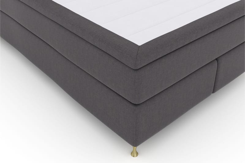 Select No 5 Komplett Sängpaket 140x200 Fast/Medium Watergel - Mörkgrå/Guld - Möbler - Säng - Komplett sängpaket