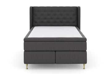Select No 5 Komplett Sängpaket 140x200 Fast/Medium Watergel - Mörkgrå/Guld - Möbler - Säng - Komplett sängpaket