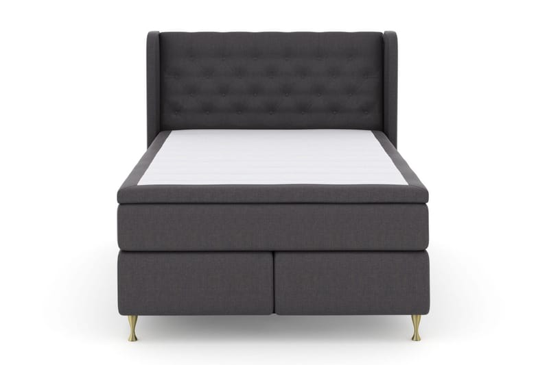 Select No 5 Komplett Sängpaket 140x200 Fast/Medium Watergel - Mörkgrå/Guld - Möbler - Säng - Komplett sängpaket