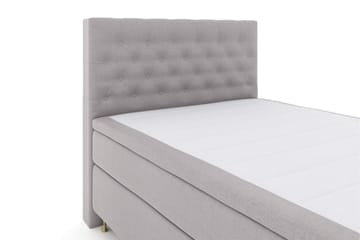 Select No 5 Kontinentalsäng 140x200 Fast/Medium Latex - Ljusgrå/Guld - Möbler - Säng - Kontinentalsäng