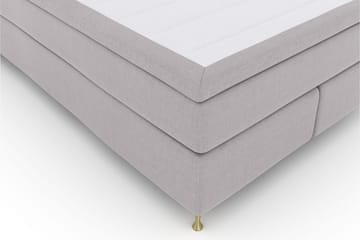 Select No 5 Kontinentalsäng 140x200 Fast/Medium Latex - Ljusgrå/Guld - Möbler - Säng - Kontinentalsäng