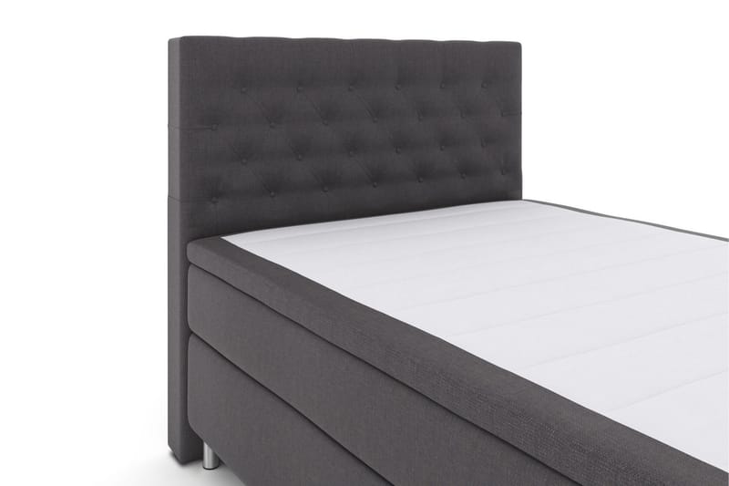 Select No 5 Kontinentalsäng 140x200 Fast/Medium Watergel - Mörkgrå/Metall - Möbler - Säng - Kontinentalsäng