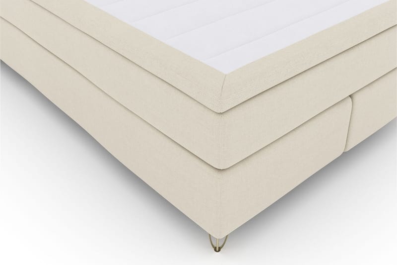 Select No 5 Kontinentalsäng 140x200 Medium Latex - Beige/Metall V-Form - Möbler - Säng - Kontinentalsäng