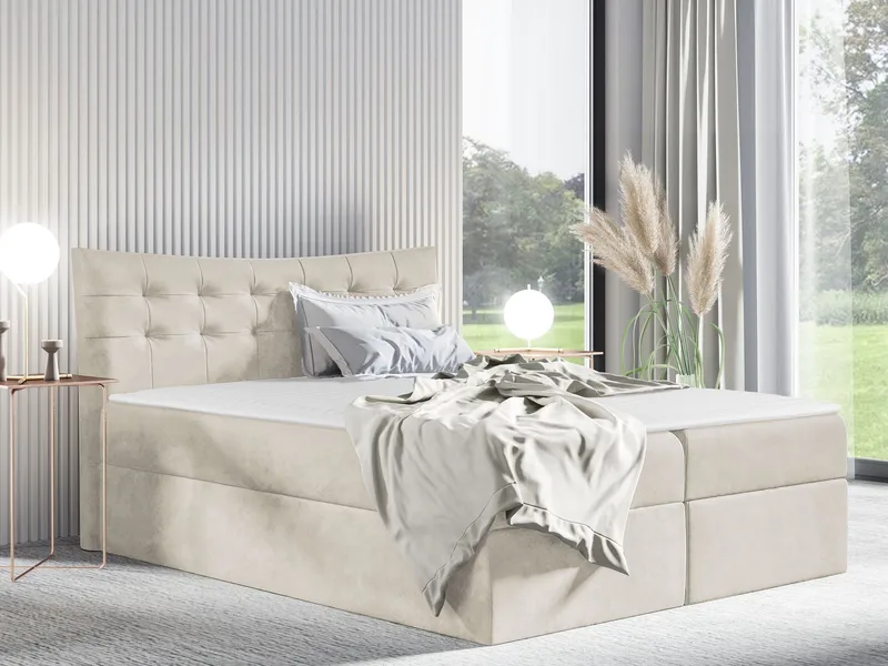 Sirel Sängpaket Kontinentalsäng 120x200 cm - beige - Möbler - Säng - Komplett sängpaket