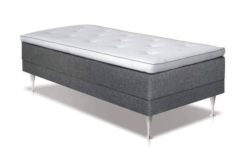 Livida Ställbar Säng 90 cm, Mörkgrå