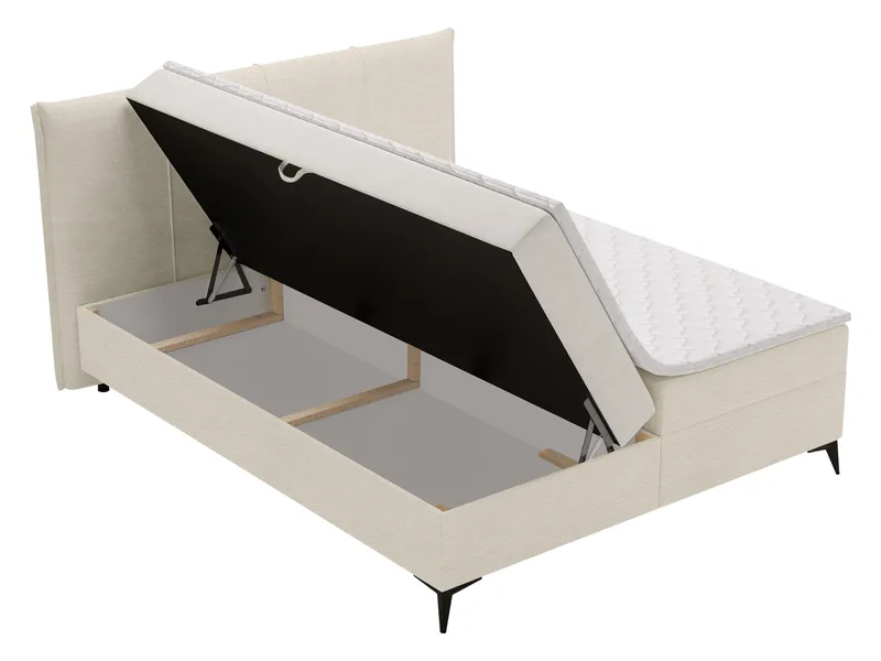 Thoros Komplett Sängpaket 140x200 cm Kontinentalsäng med Förvaring - Beige - Möbler - Säng - Komplett sängpaket