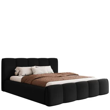 Varlinor Sängram 160x200 cm med Förvaring - Svart - Möbler - Säng - Sängram & sängstomme
