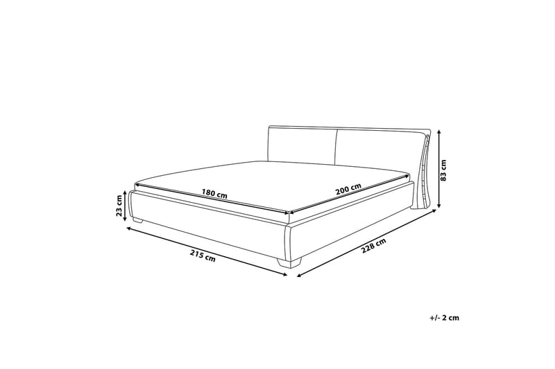 Paris Vattensäng 180|200 cm - Guld - Möbler - Säng - Vattensängar