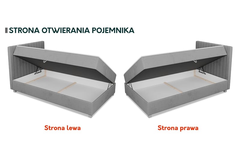 Veyran Sängpaket Kontinentalsäng med Förvaring 120x200 cm - Rosa - Möbler - Säng - Komplett sängpaket